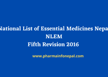 National List of Essential Medicines Nepal - NLEM