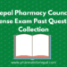 Nepal Pharmacy Council License Exam Past Question Collection