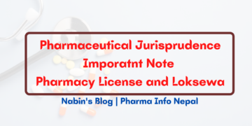 Pharmaceutical Jurisprudence Imporatnt Note Pharmacy License and Loksewa