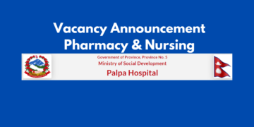 Vacancy Announcement Palpa Hospital