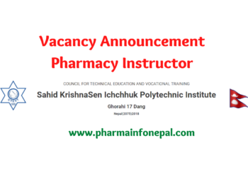 Pharmacy Instructor Vacancy Sahid KrishnaSen Ichchhuk Polytechnic Institute
