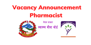 Vacancy Announcement Pharmacist Health Insurance Board Nepal 