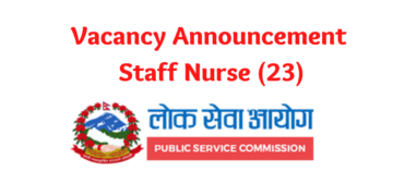Nursing Loksewa Aayog Vacancy Announcement 