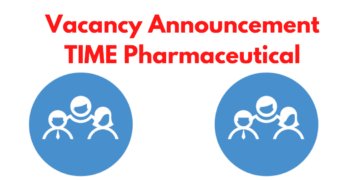 Vacancy Announcement TIME Pharmaceutical