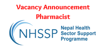 Vacancy Announcement Pharmacist NHSSP