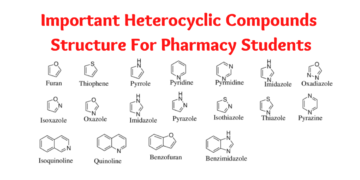 Important Heterocyclic Compounds Structure For Pharmacy Students