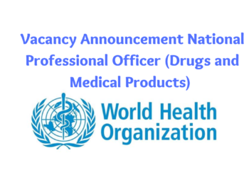 Vacancy Announcement for Pharmacist WHO Nepal 