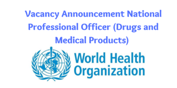 Vacancy Announcement for Pharmacist WHO Nepal 