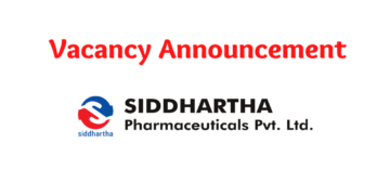 Vacancy Announcement Siddhartha Pharmaceuticals 