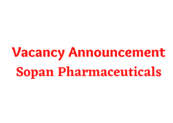 Vacancy Announcement Sopan Pharmaceuticals 