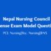 Nursing License Exam Questions Nepal Nursing Council