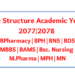 Fee Structure B Pharmacy/BPH/BNS/BDS/MBBS