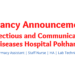 Vacancy Announcement Infectious and Communicable Diseases Hospital Pokhara