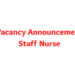 Vacancy Announcement Staff Nurse 