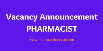 Vacancy Announcement for Pharmacist Various Pharmaceutical Industry
