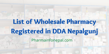 List of Wholesale Pharmacy Registered in DDA Nepalgunj