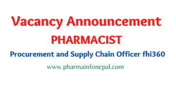 Vacancy Annoucement Procurement and Supply Chain Officer fhi 