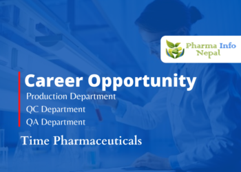 Vacancy Announcement for Pharmacist Time Pharmaceuticals 