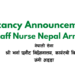 Vacancy Announcement for Staff Nurse Nepal Army 