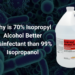 Why is 70% Isopropyl Alcohol Better Disinfectant than 99% Isopropanol