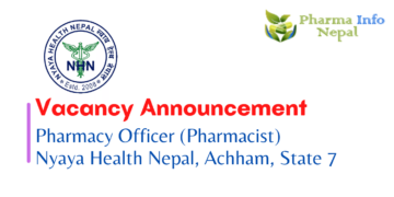 Vacancy Announcement for Pharmacy Officer (Pharmacist) Nyaya Health Nepal 