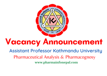 Vacancy Announcement for Assistant Professor (Pharmacist) Kathmandu University