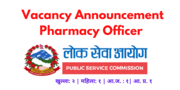 Vacancy Announcement Loksewa Aayog Pharmacy Officer 