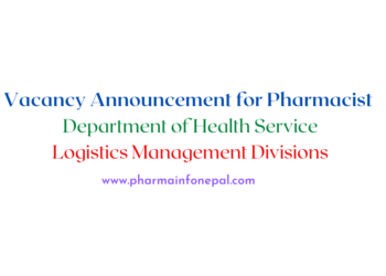 Vacancy Announcement for Pharmacist Under Department of Health Services