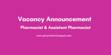 Vacancy Announcement Pharmacist Assistant Pharmacist