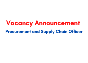 Vacancy Announcement Procurement and Supply Chain Officer Pharmacist