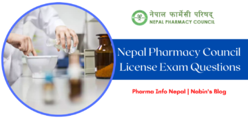 Nepal Pharmacy Council License Exam Questions