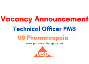 Vacancy Announcement for Technical Officer PMS US Pharmacopiea Nepal