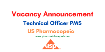 Vacancy Announcement for Technical Officer PMS US Pharmacopiea Nepal