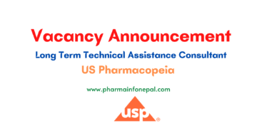 Vacancy Announcement Long Term Technical Assistance Consultant US Pharmacopeia