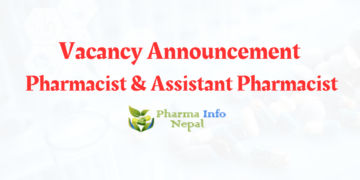 Vacancy Announcement Pharmacist and Assistant Pharmacist