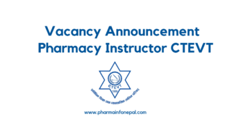 Vacancy Announcement for Pharmacy Instructor CTEVT