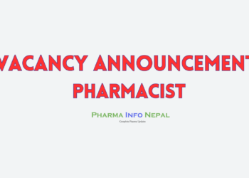 Vacancy Announcement for Pharmacist Elixir Life Science