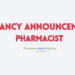 Vacancy Announcement for Pharmacist Elixir Life Science