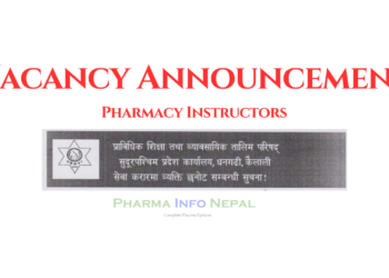Sudurpaschim Province CTEVT Announces Vacancies for Pharmacy Instructors