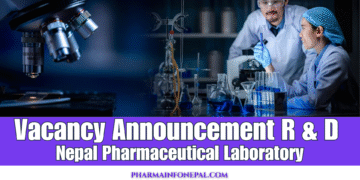 Vacancy Announcement R & D Nepal Pharmaceutical Laboratory