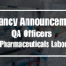 Vacancy Announcement QA Officers Nepal Pharmaceuticals Laboratory 