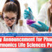 Vacancy Announcement for Pharmacist Pharmonics Life Sciences Pvt Ltd