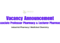 Vacancy Announcement for Pharmacy Associate Professor and Lecturer Position