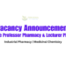 Vacancy Announcement for Pharmacy Associate Professor and Lecturer Position