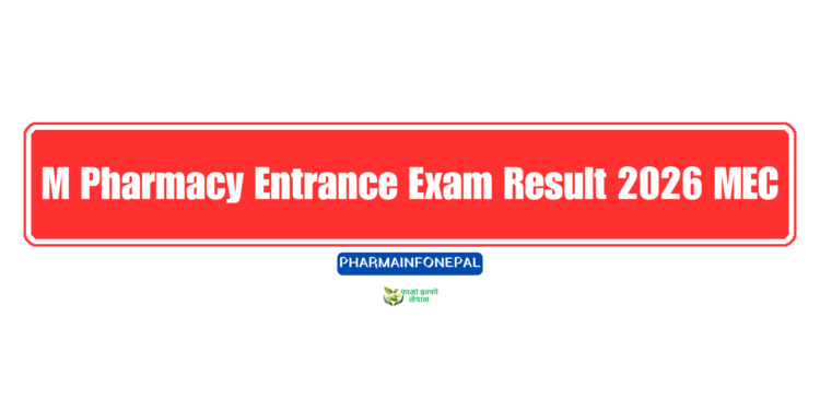 M Pharmacy Entrance Exam Result 2026 MEC