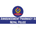 Vacancy Announcement Pharmacy Assistant Nepal Police