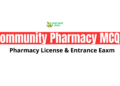 Community Pharmacy MCQs