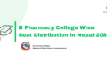 B Pharmacy College-Wise Seat Distribution in Nepal 2083: 29 Colleges, 925 Seats