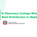 B Pharmacy College-Wise Seat Distribution in Nepal 2083: 29 Colleges, 925 Seats