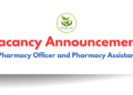 Vacancy Announcement for Pharmacy Officer and Pharmacy Assistant